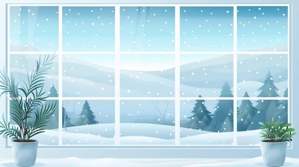 Still frozen atmosphere with soft cold color tones and quiet winter feel