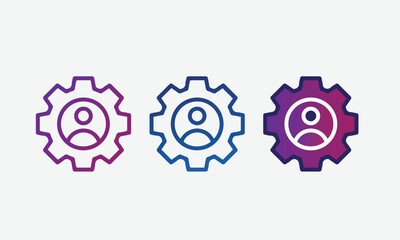 Vector Icons for Settings, Support, Tools & Help, service icon, repair service icon, ai service icon.