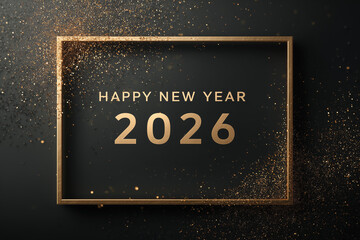Happy New Year 2026 Celebration in Golden and Elegant Style, Wallpaper