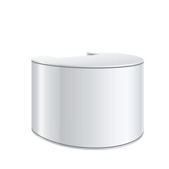 Promotion counter, Retail Trade Stand Isolated on the white background. MockUp Template For Your Design. Vector illustration.