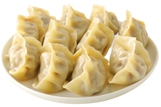  delicious steamed dumplings a culinary delight isolated on white background PNG, AI GENERATED