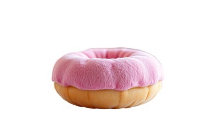 Plush Donut icon isolated on transparent background 3d design element