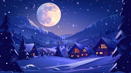 Fototapeta premium Frozen winter air concept with clean icy tones and peaceful atmosphere
