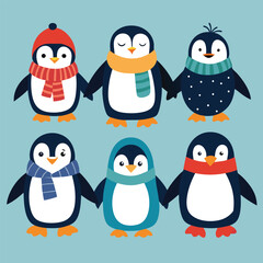 christmas penguin set
