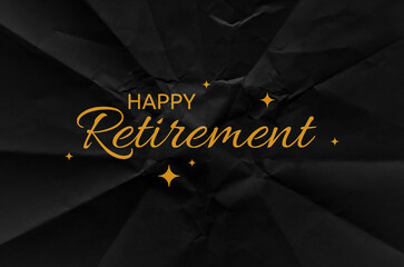 happy retirement text	