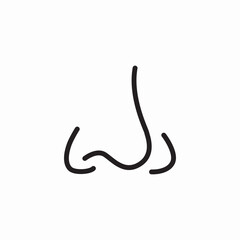 face nose icon sign vector