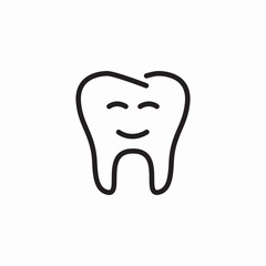 healthy tooth icon sign vector