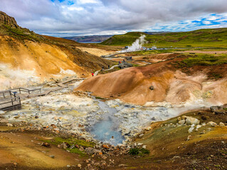 Geothermal area Krysuvik Seltun in Iceland