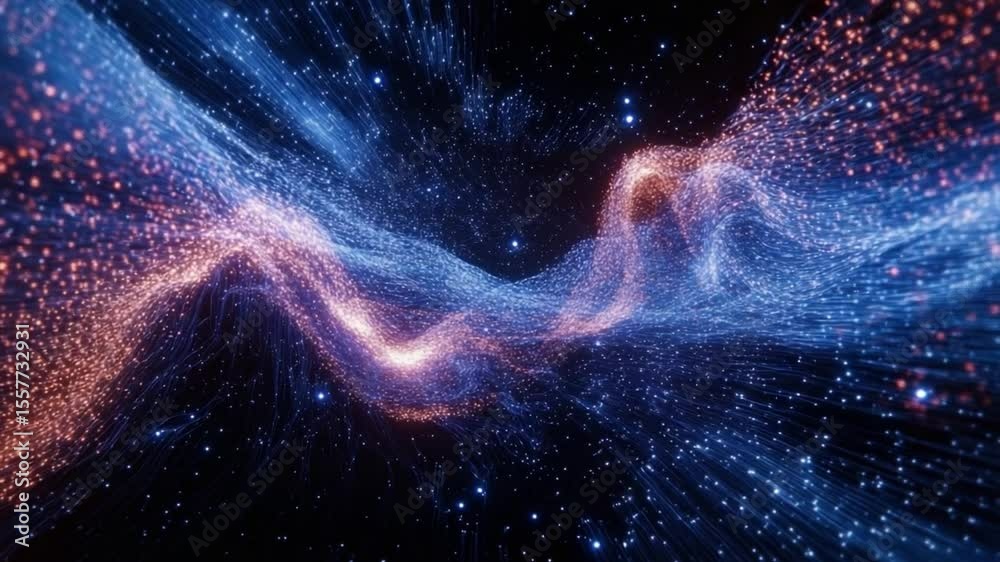 Poster cosmic canvas: an ethereal depiction of a nebula, a celestial tapestry of swirling gases and stardus