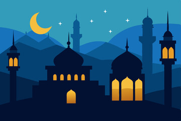  evening lights in istanbul. musque