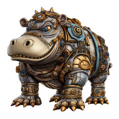 Fototapeta premium robot rhino steampunk