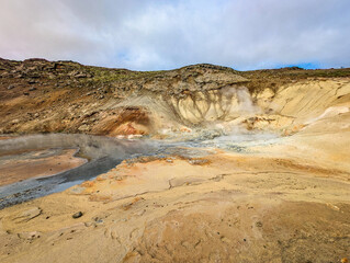 Geothermal area Krysuvik Seltun in Iceland