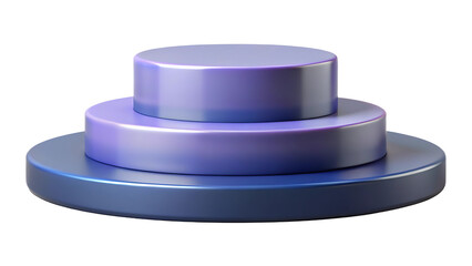 Soft Light Round Stage Design for Branding
