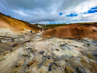 Geothermal area Krysuvik Seltun in Iceland