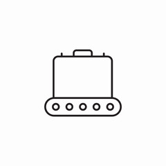 luggage carousel icon sign vector