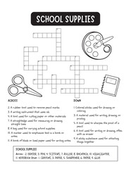 Animal crossword puzzle for kids
