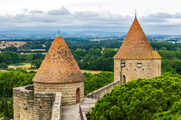 Towers of the Inner Wall of the Cité de Carcassonne