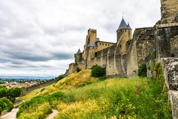 Aude Gate Seen from the Ramparts of the Cité de Carcassonne