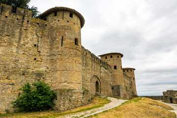 Gallo-Roman Towers of the Inner Wall of the Cité de Carcassonne with Their Distinctive Horseshoe Shape