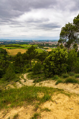 Panoramic View of the Cité de Carcassonne from the Hills Outside the City