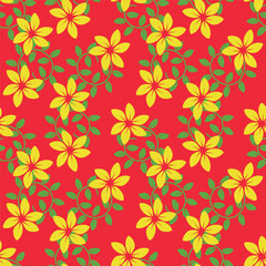 Cute feminine seamless watercolor pattern with little tiny wildflowers, hand drawn