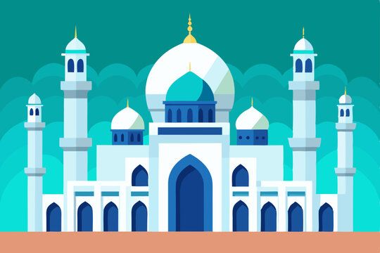 taj mahal vector illustration