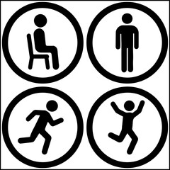 Posture icons pack