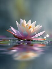 White lily with dark contrasting background