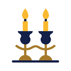 Obraz premium Candlestick with candle