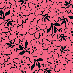 cute flower pattern image for fabric textile or wall decoration