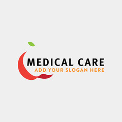 medical care logo design vector