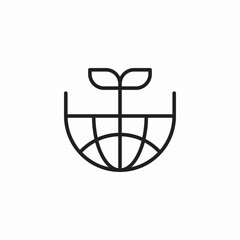 earth green care icon sign vector