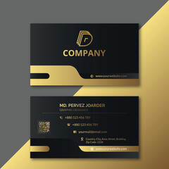 Corporate identity and business card design template with modern vector elements