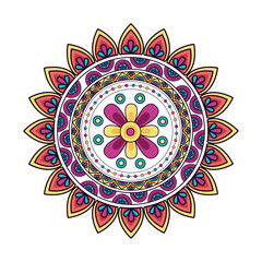 Mystical Mandala Design: A vibrant and intricate mandala, its symmetrical design adorned with a kaleidoscope of colors and patterns. The essence of meditation, spirituality.