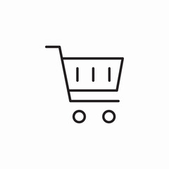 store shopping cart icon sign vector