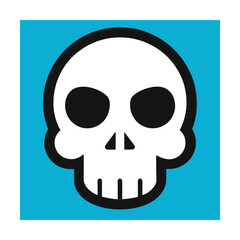 White skull icon