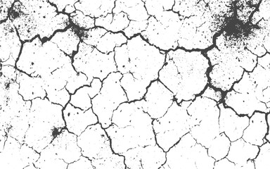 Abstract background of grunge white, black damaged rusty crack and scratch wall texture design. a black and white vintage of cracked concrete scribble effect,
