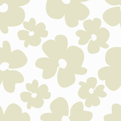 Ditsy Flowers Seamless Pattern. Fashionable print for textiles, wallpaper and packaging.
