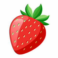 strawberry isolated on white