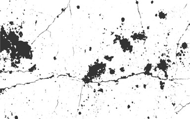Abstract background of grunge white, black damaged rusty crack, Vector grunge overlay texture. Black and white background.  textured, texture, scratch, 