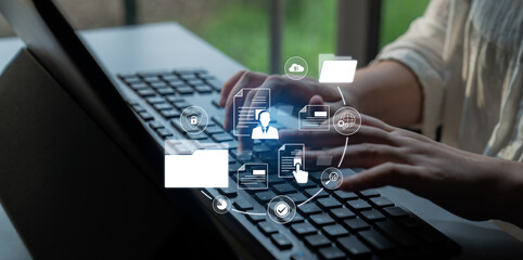 Document management system for secure file storage, organized access, and efficient digital...