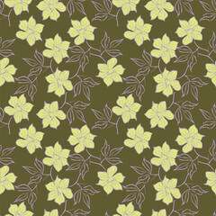 cute flower pattern image for fabric textile or wall decoration