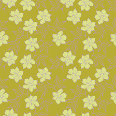 cute flower pattern image for fabric textile or wall decoration