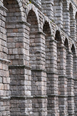 Segovia Aqueduct, built in the early 2nd century AD. City of Segovia. Province of Segovia. Autonomous Community of Castile and Leon. Spain. Europe