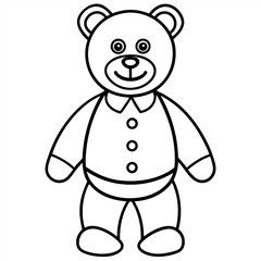 A teddy bear toy in standing pose