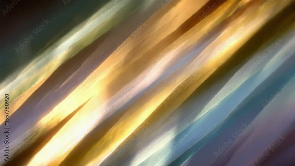 Aufkleber Chromatic Stream: An abstract capture of light and color, a flowing composition of radiant, textured beams in a display of artistic elegance.