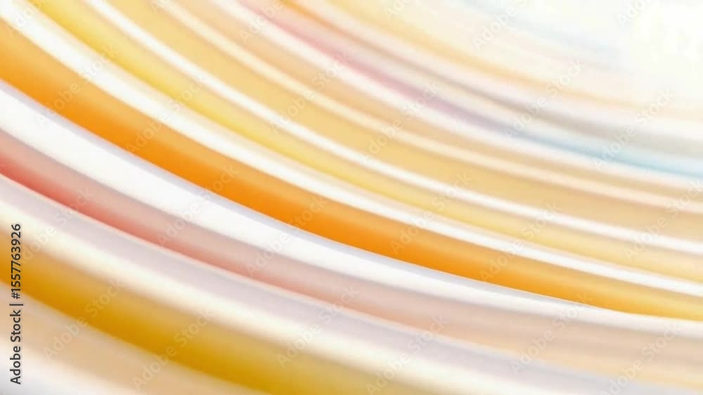 Poster color harmony: abstract ribbons of color dance across a clean and elegant canvas, offering a sense o