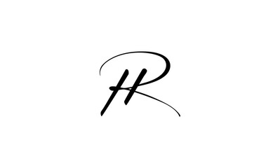 RH initial letters, monogram logo