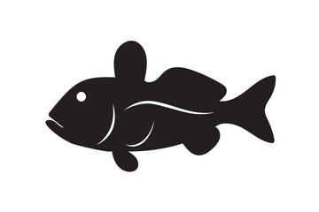 Obraz premium Mudskipper fish silhouette