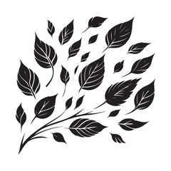 Falling leaves vector illustration design for autumnal concepts ideas